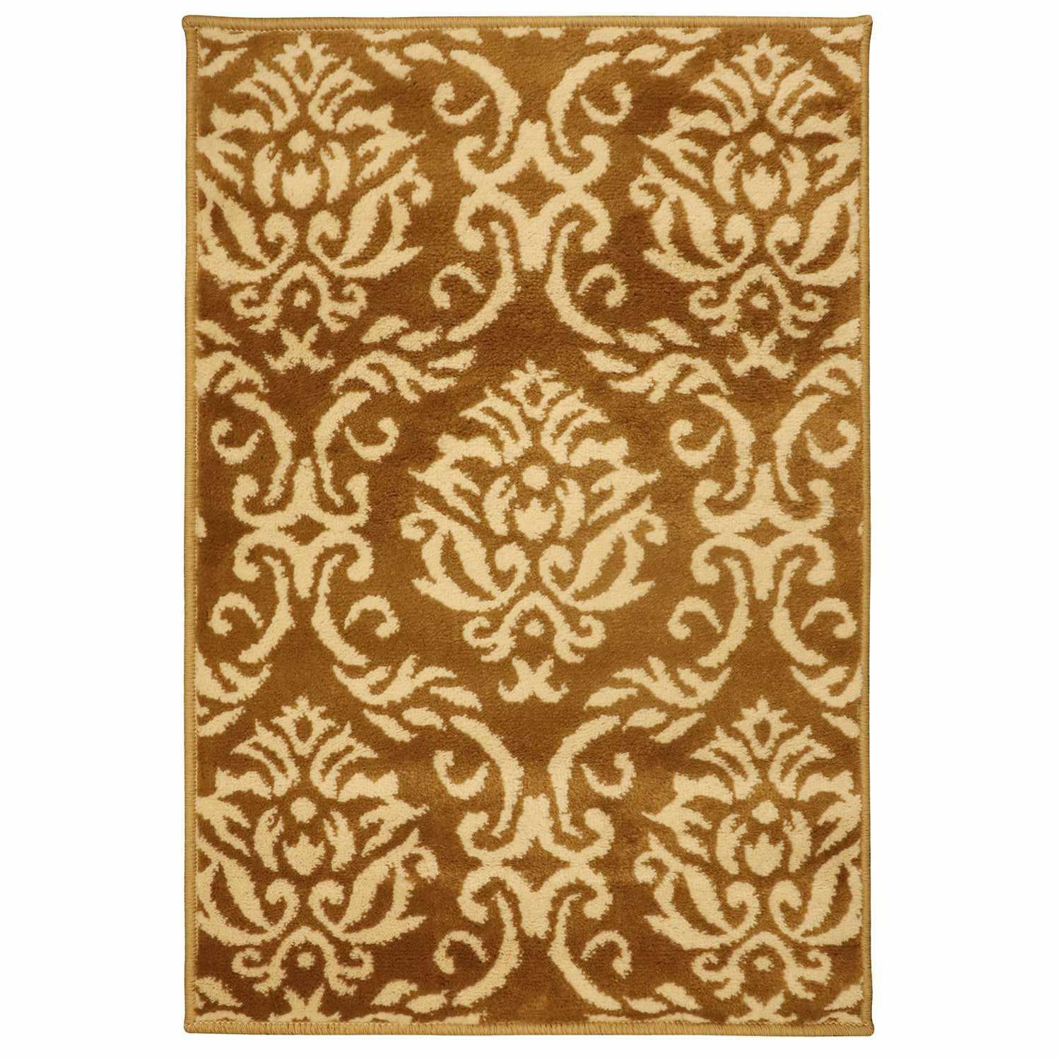 Fleur Vintage Baroque Damask Rug FredCo