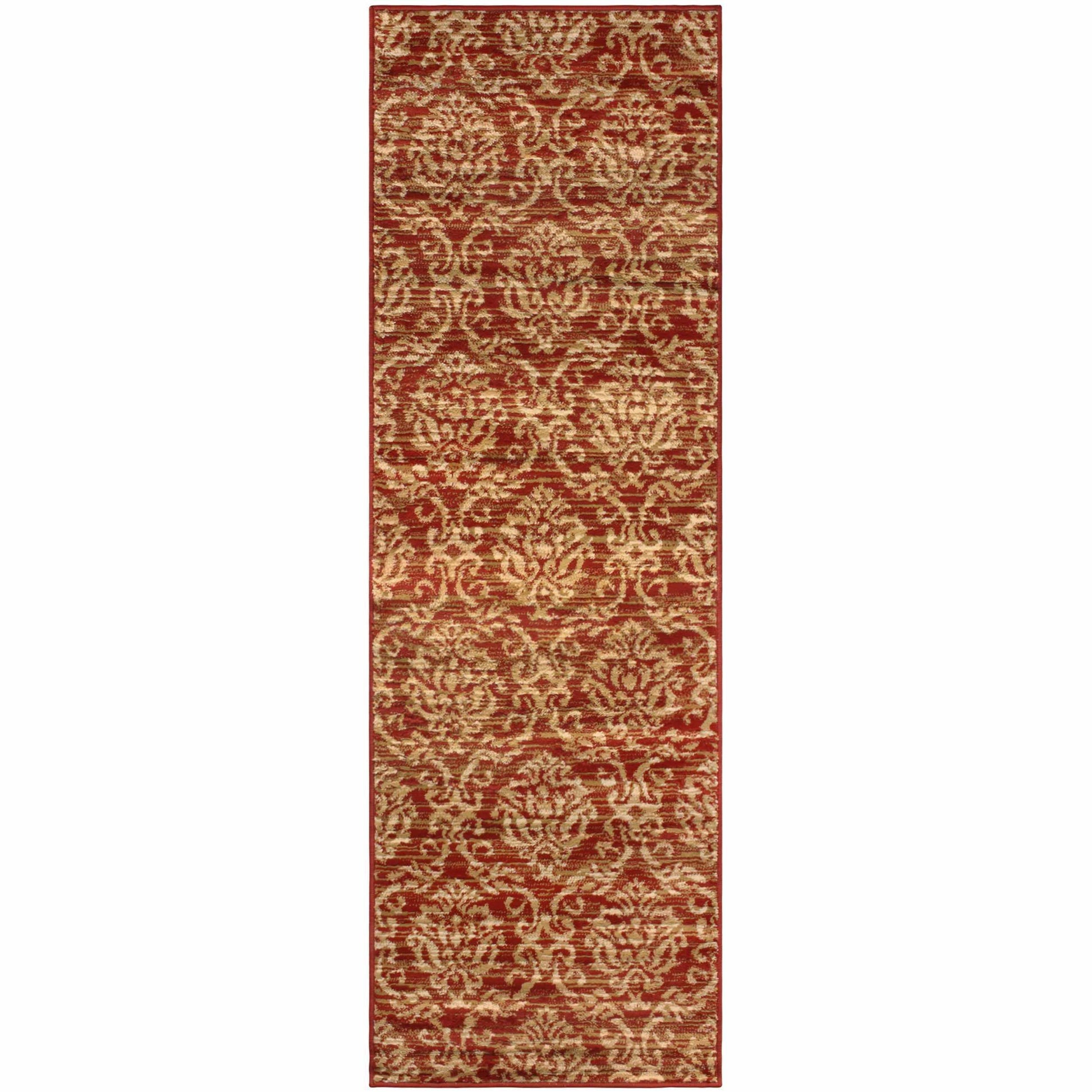 Fleur Vintage Baroque Damask Rug FredCo
