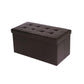 Flipping Lid Ottoman Bench Brown 30”