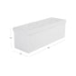 Flipping Lid Storage Ottoman White 43” FredCo