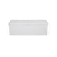 Flipping Lid Storage Ottoman White 43” FredCo