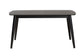 Flora Mid-Century Modern Black Finished Wood Dining Table FredCo