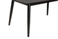 Flora Mid-Century Modern Black Finished Wood Dining Table FredCo