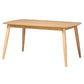 Flora Mid-Century Modern Natural Oak Finished Wood Dining Table FredCo