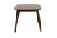 Flora Mid-Century Modern Walnut Brown Finished Wood Dining Table FredCo