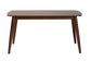 Flora Mid-Century Modern Walnut Brown Finished Wood Dining Table FredCo