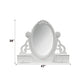 Flora White Finish Jewelry Mirrior FredCo