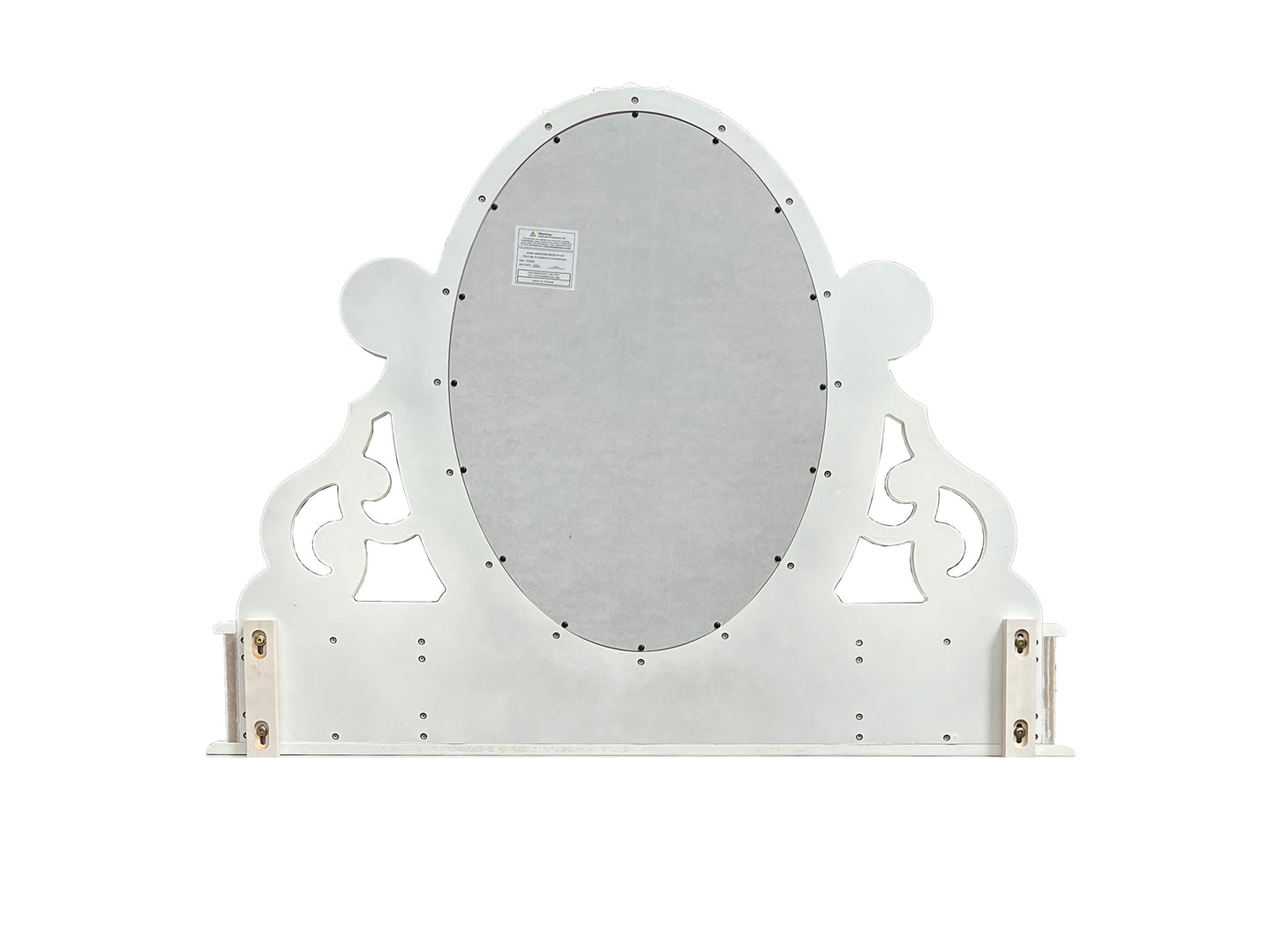 Flora White Finish Jewelry Mirrior FredCo