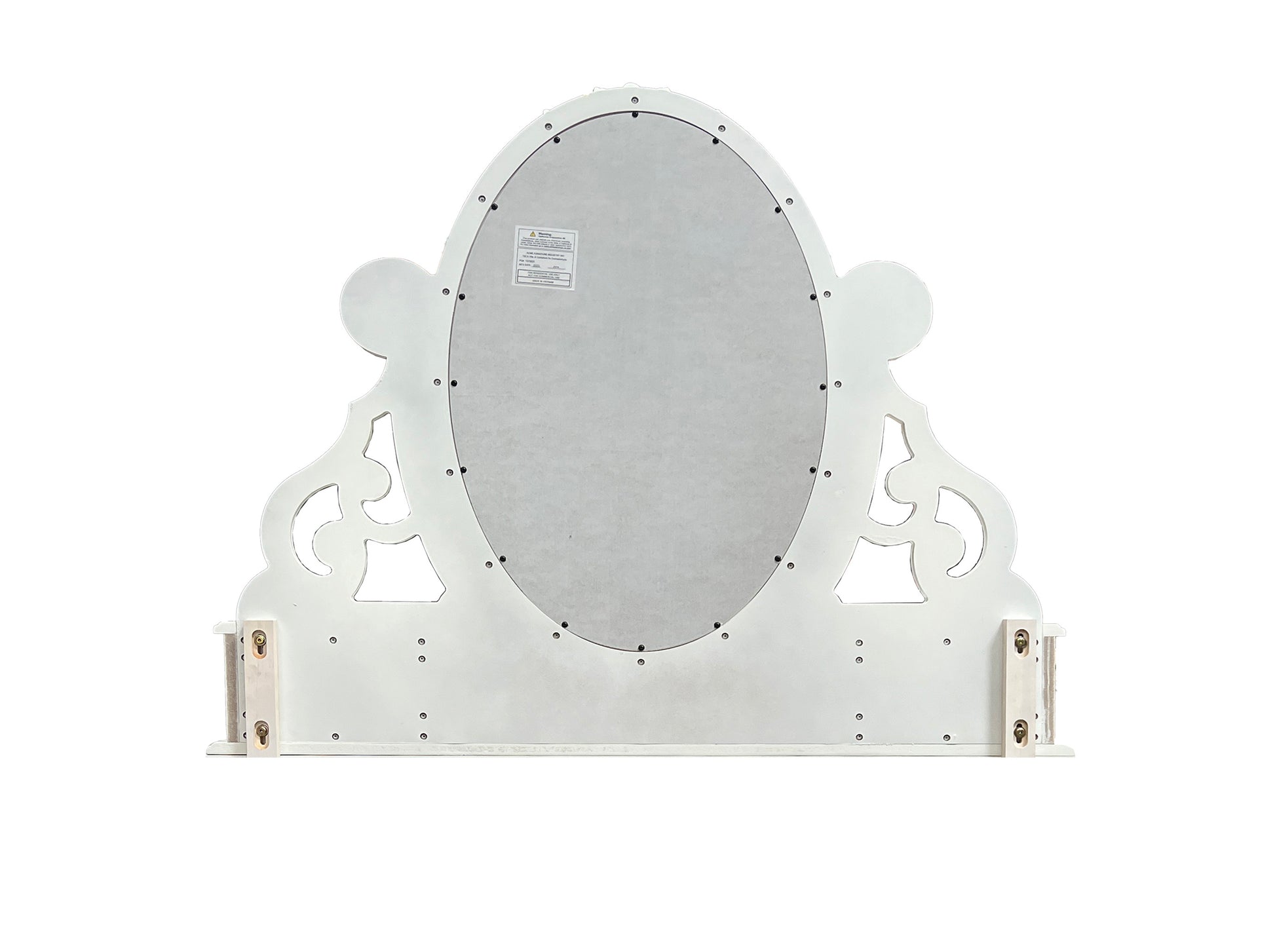 Flora White Finish Jewelry Mirrior FredCo