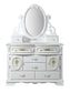 Flora White Finish Jewelry Mirrior FredCo