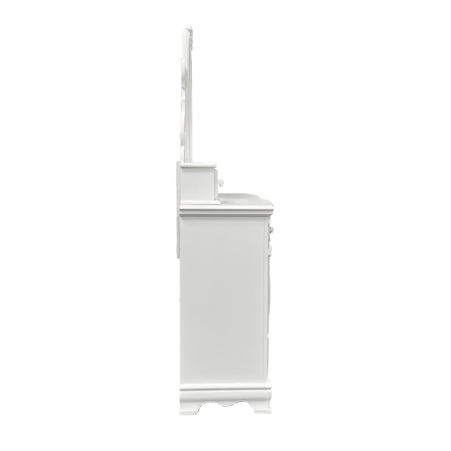 Flora White Finish Jewelry Mirrior FredCo