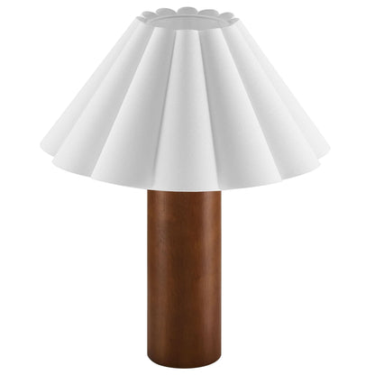 Flora Wood Table Lamp With Pleated Petal Shade by Modway EEI-7214 FredCo