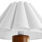 Flora Wood Table Lamp With Pleated Petal Shade by Modway EEI-7214 FredCo