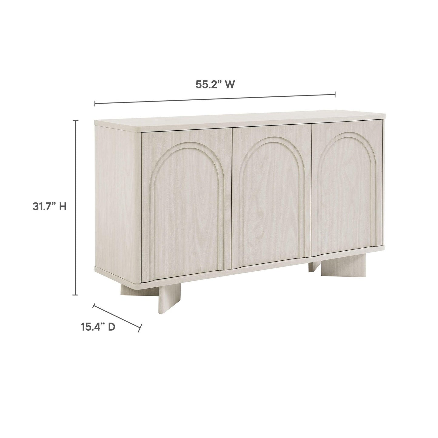 Flux Arched 3-Door Sideboard by Modway FredCo