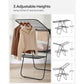 Foldable 2-Level Laundry Drying Rack Black FredCo