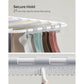 Foldable 2-Level Laundry Drying Rack White and Gray FredCo