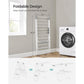 Foldable 2-Level Laundry Drying Rack White and Gray FredCo