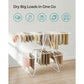 Foldable 2-Level Laundry Drying Rack White and Gray FredCo