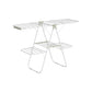 Foldable 2-Level Laundry Drying Rack White and Green FredCo