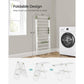 Foldable 2-Level Laundry Drying Rack White and Green FredCo