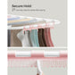Foldable 2-Level Laundry Drying Rack White and Pink FredCo