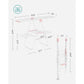 Foldable 2-Level Laundry Drying Rack White and Pink FredCo