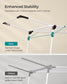 Foldable Clothes Drying Rack White FredCo