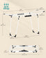 Foldable Clothes Drying Rack White FredCo