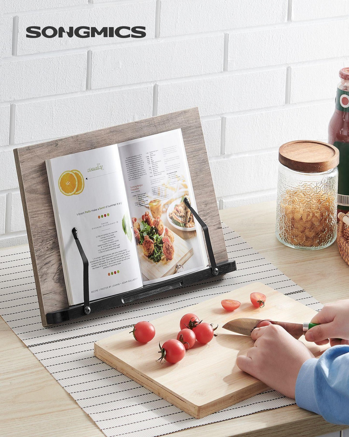 Foldable Cookbook Stand with Clips FredCo