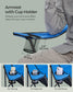 Folding Camping Chair Max. Capacity 551 lb Blue and Black FredCo