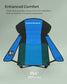 Folding Camping Chair Max. Capacity 551 lb Blue and Black FredCo