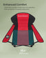 Folding Camping Chair Max. Capacity 551 lb Red and Black FredCo