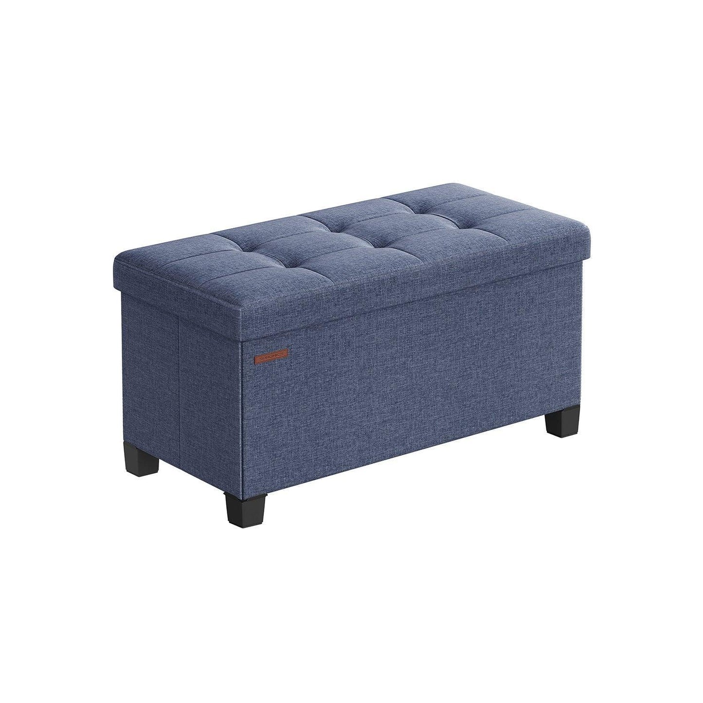 Folding Storage Ottoman 15 x 30 x 15.7 Inches FredCo