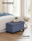 Folding Storage Ottoman 15 x 30 x 15.7 Inches FredCo