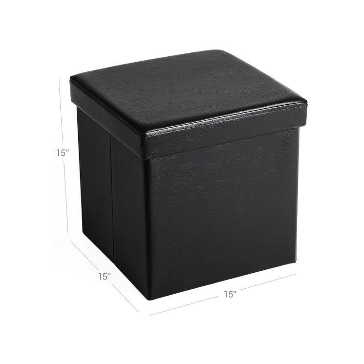 Folding Storage Ottoman Cube FredCo