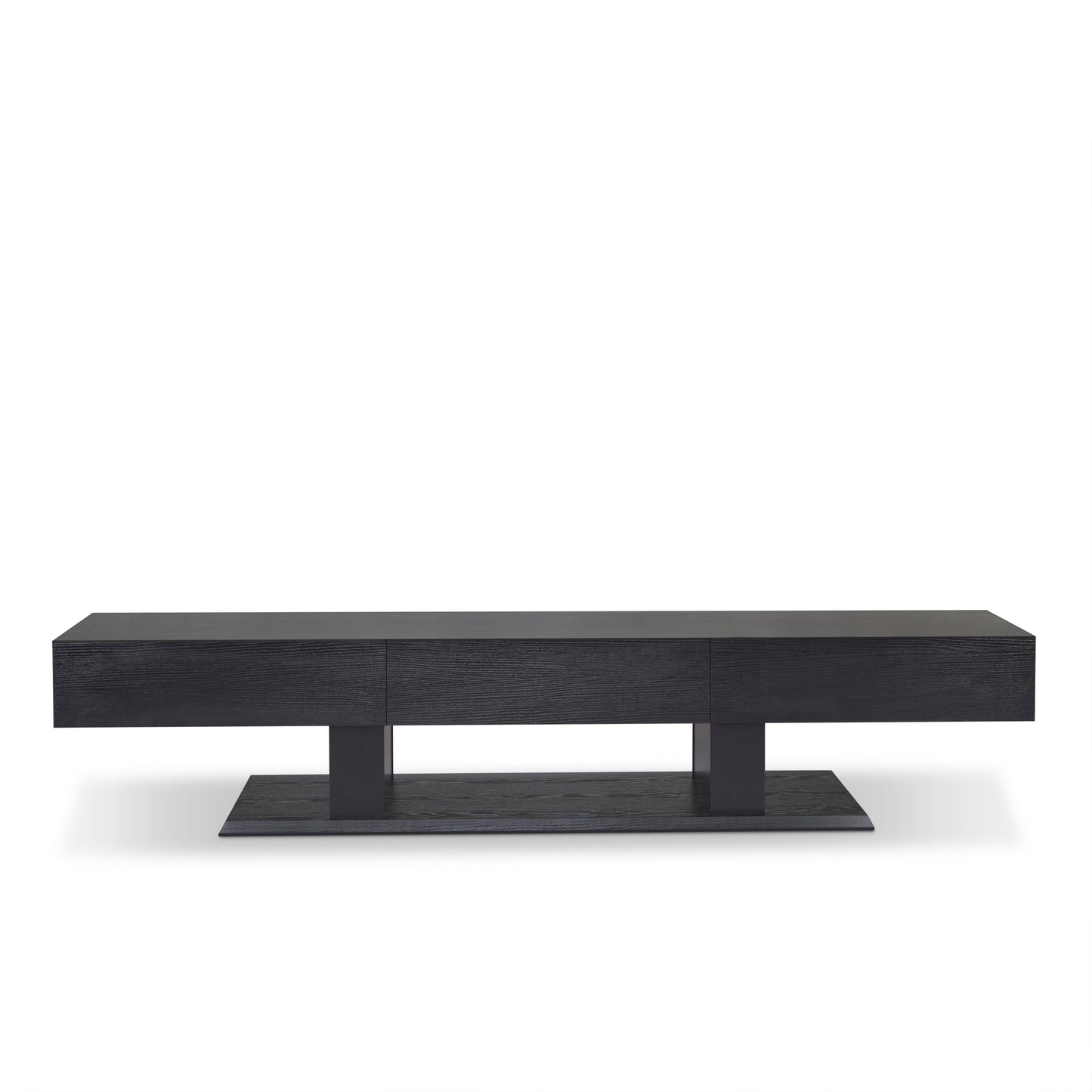 Follian Black Finish TV Stand FredCo