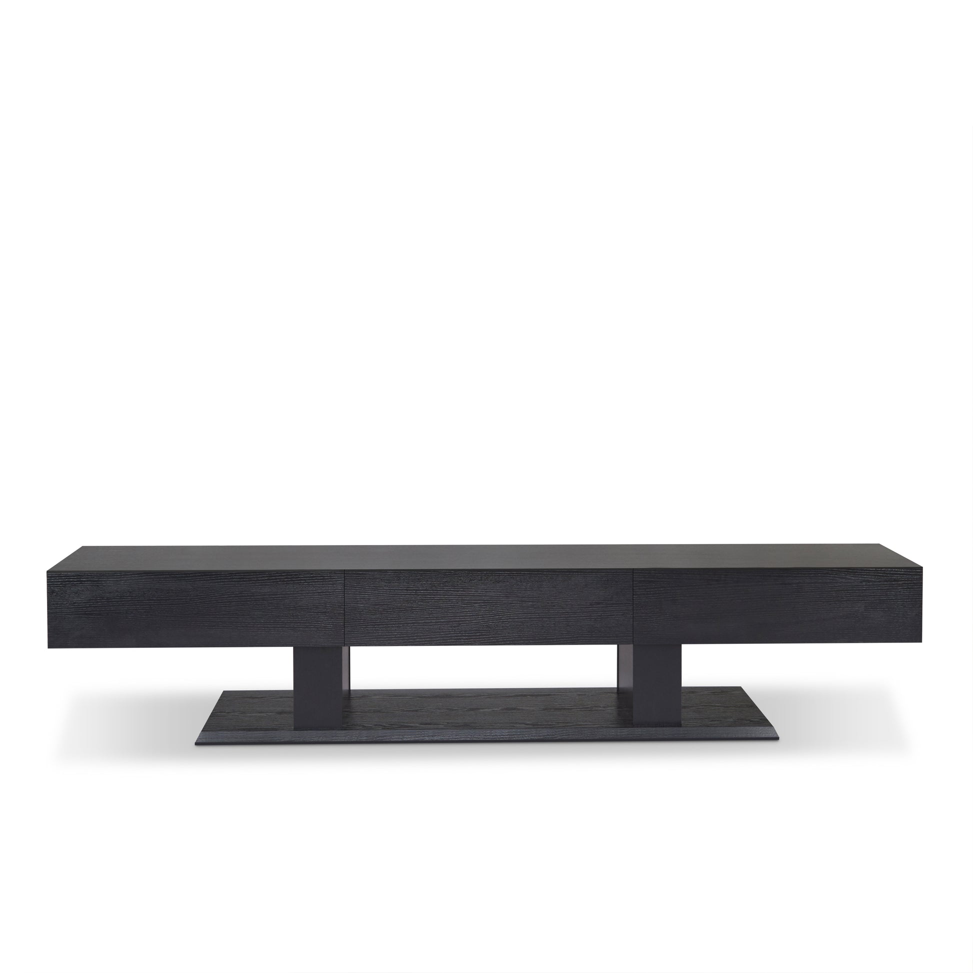 Follian Black Finish TV Stand FredCo