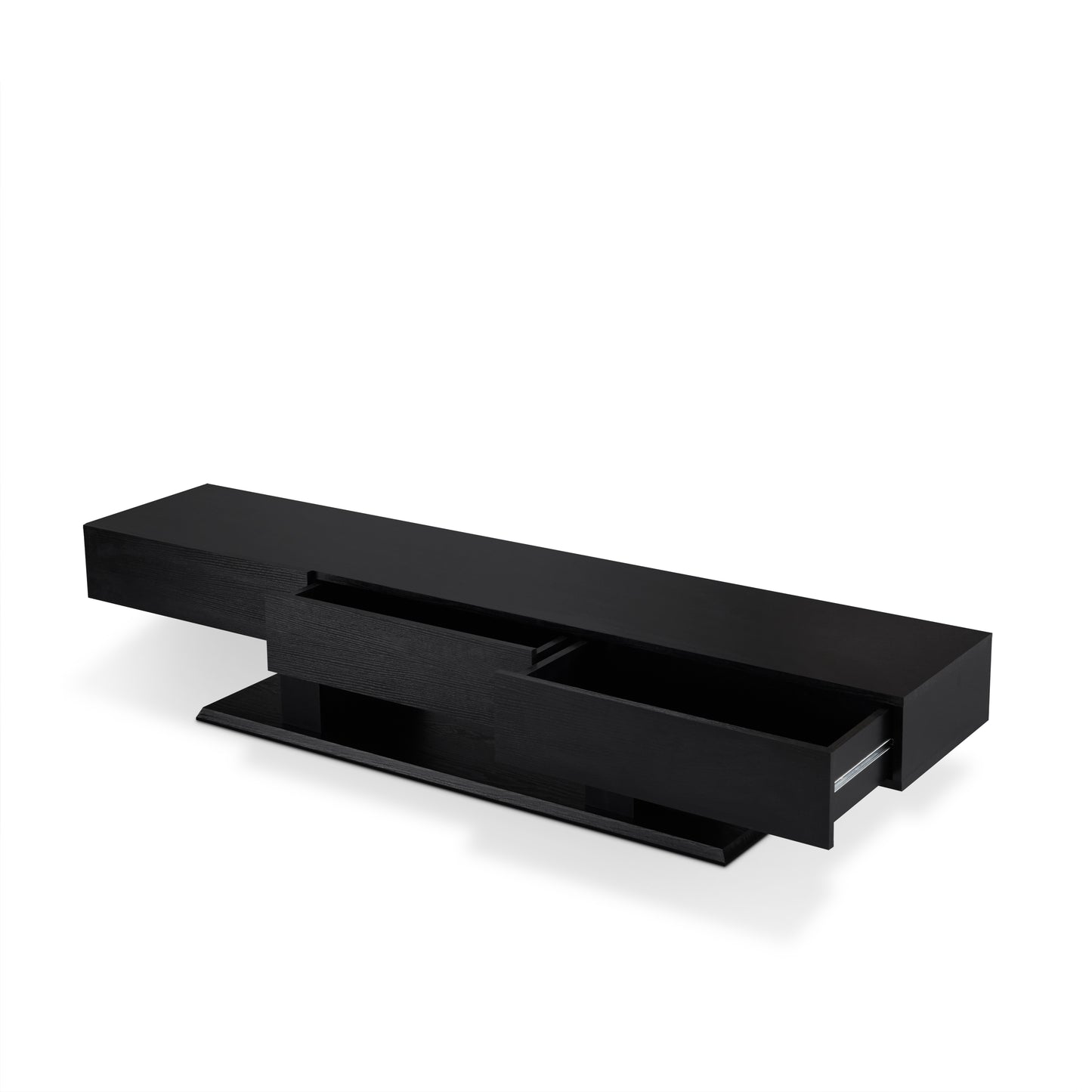 Follian Black Finish TV Stand FredCo