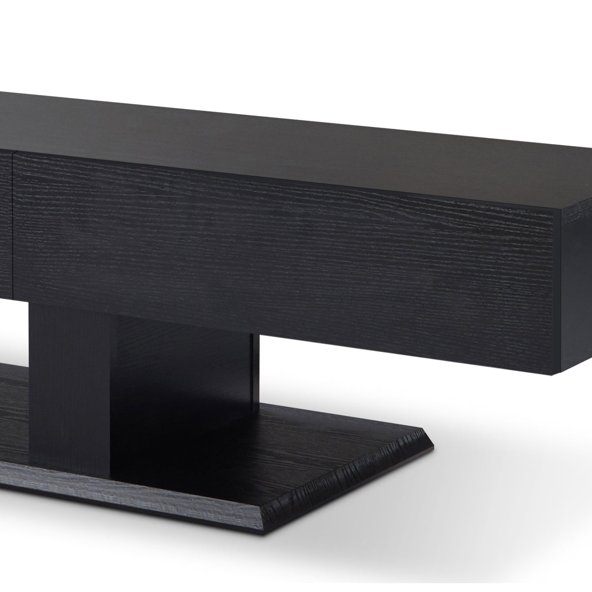 Follian Black Finish TV Stand FredCo
