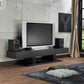 Follian Black Finish TV Stand FredCo