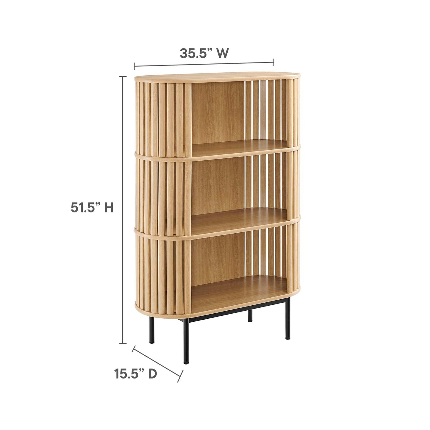 Fortitude Three Tier Display Cabinet by Modway FredCo