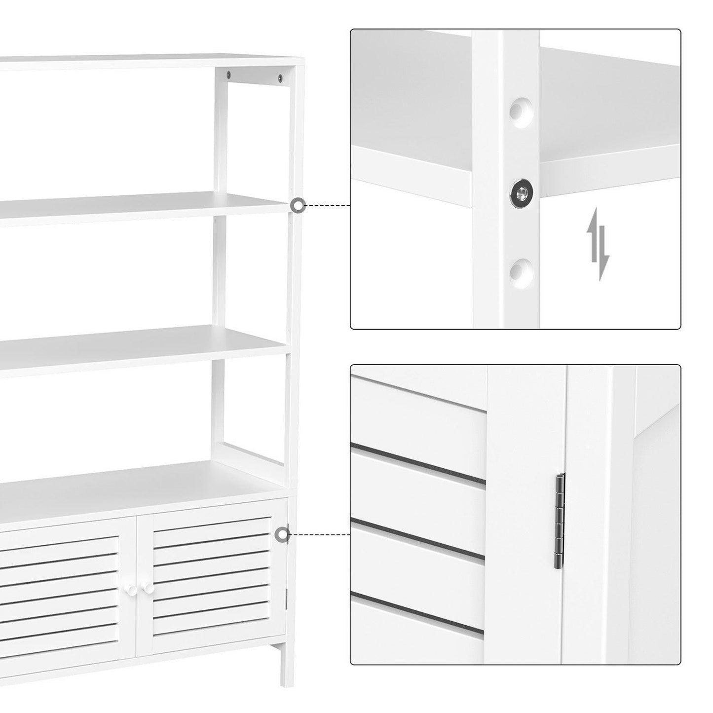 Free-Standing Tall Bathroom Cabinet FredCo