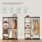 Freestanding Closet Organizer Black FredCo