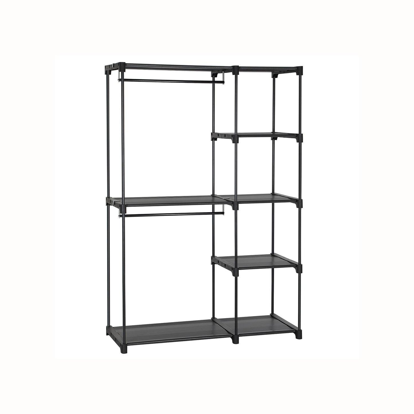Freestanding Closet Organizer Black FredCo