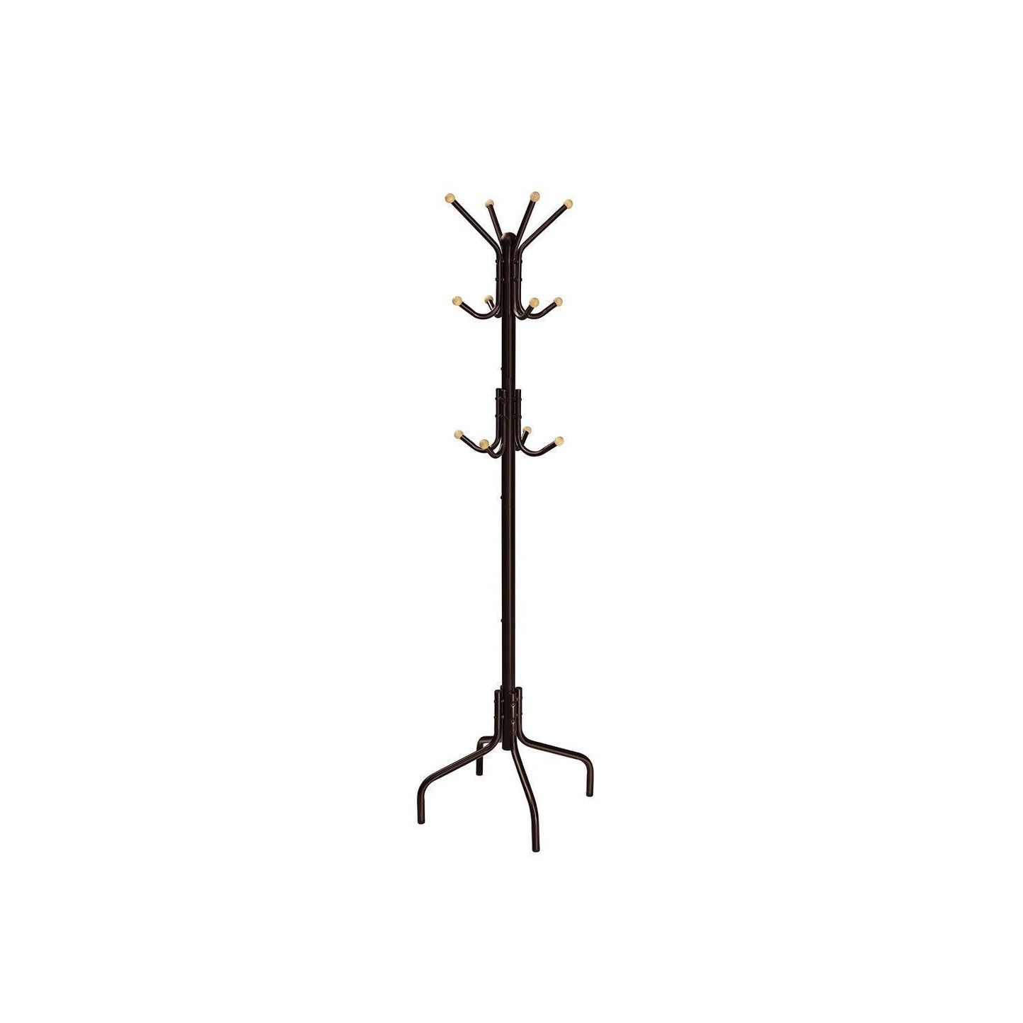 Freestanding Coat Rack with 12 Hooks and 4 Legs FredCo