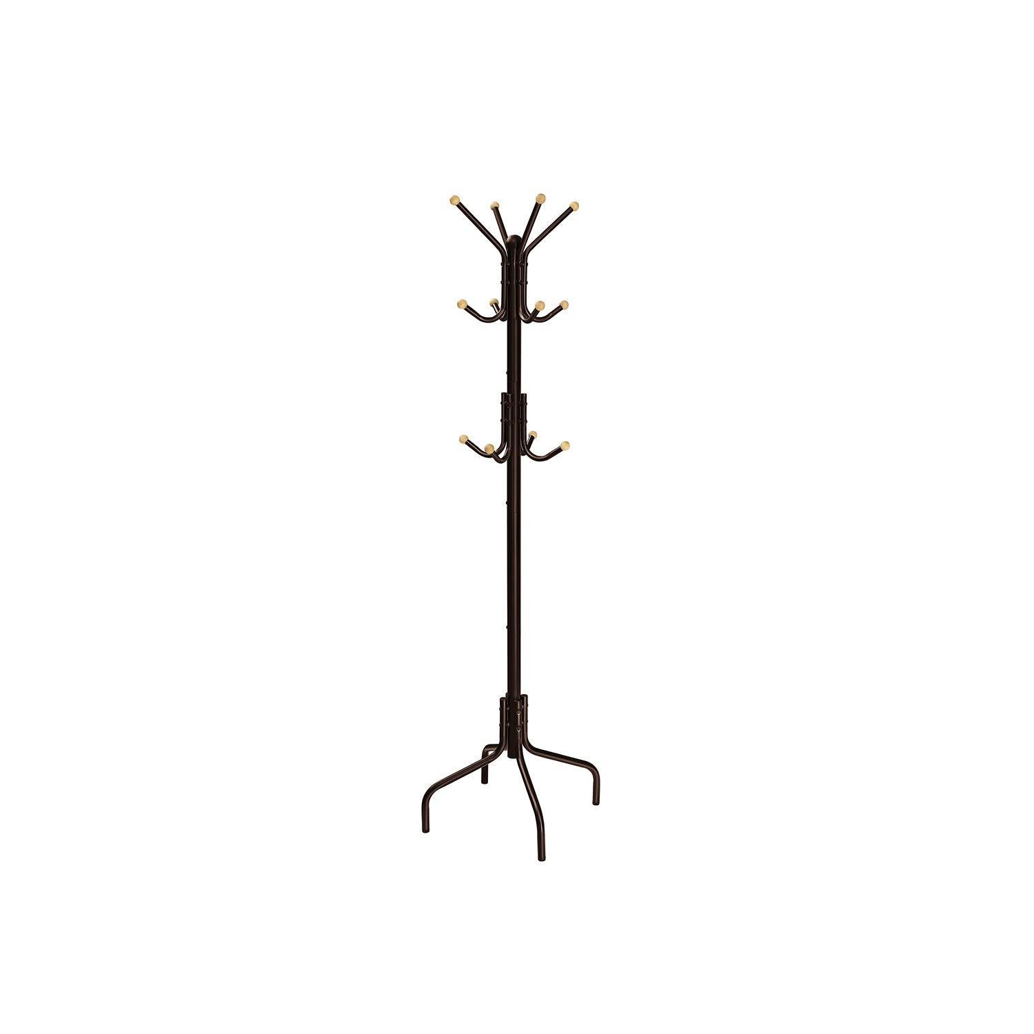 Freestanding Coat Rack with 12 Hooks and 4 Legs FredCo