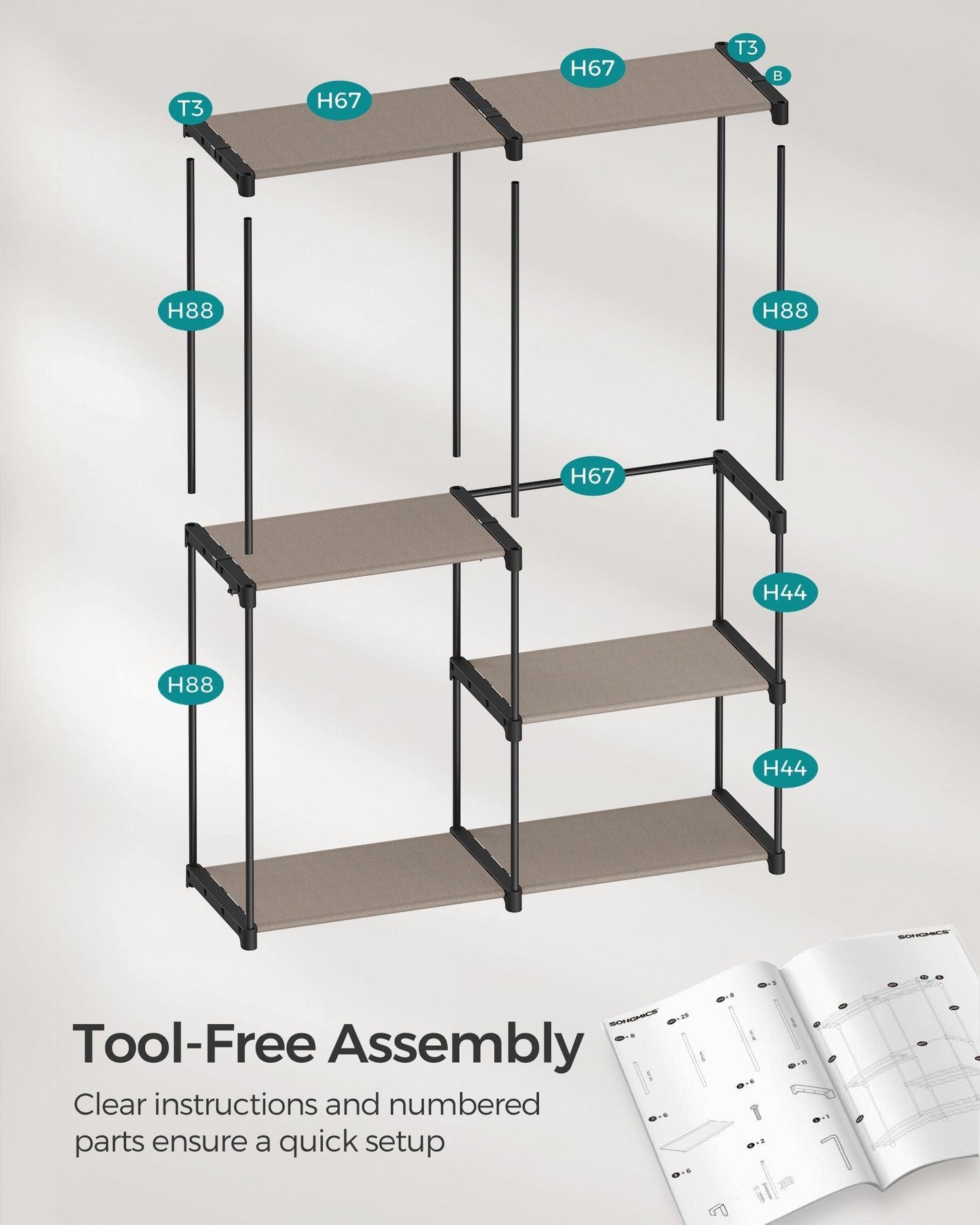 Freestanding Portable Closet FredCo