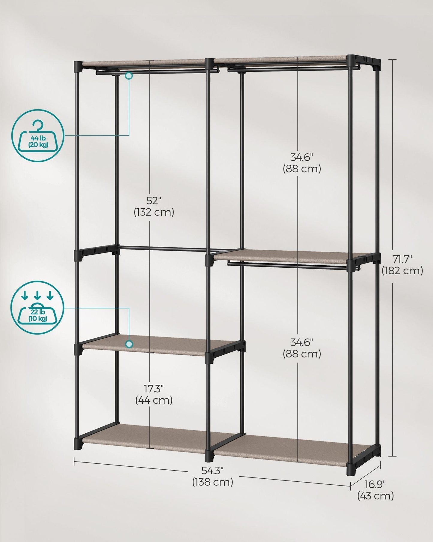 Freestanding Portable Closet FredCo