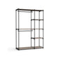 Freestanding Portable Closet Taupe FredCo