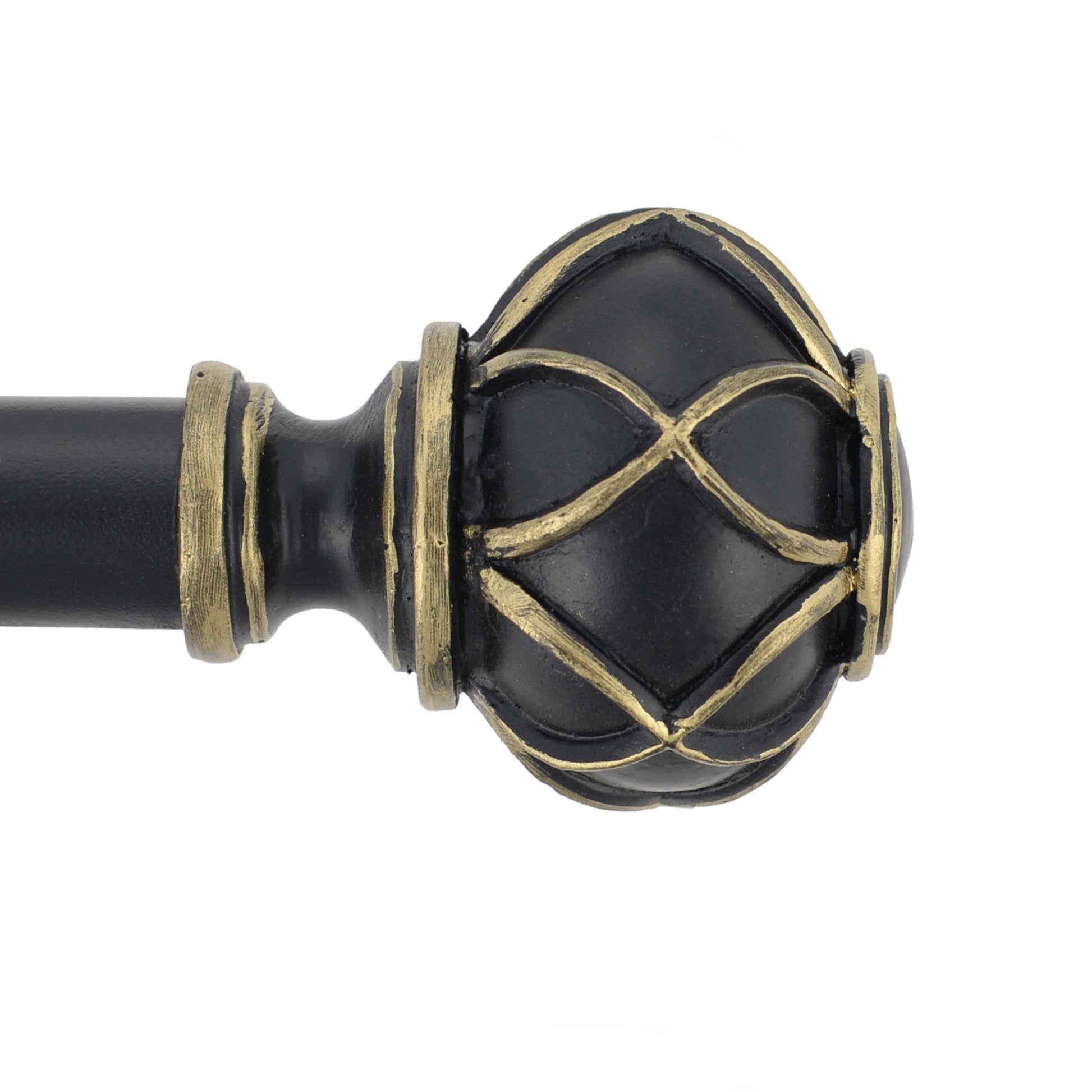 Friedrich Adjustable Expandable Iron and Resin Vintage Curtain Rod FredCo